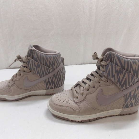 Nike Dunk Sky High Print Wedge Sneakers 5.5 - Picture 2 of 5